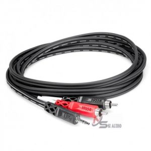 HOSA STEREO BREAKOUT 3.5MM TRS TO DUAL RCA