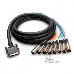 HOSA BALANCED SNAKE XLR3F TO DB25